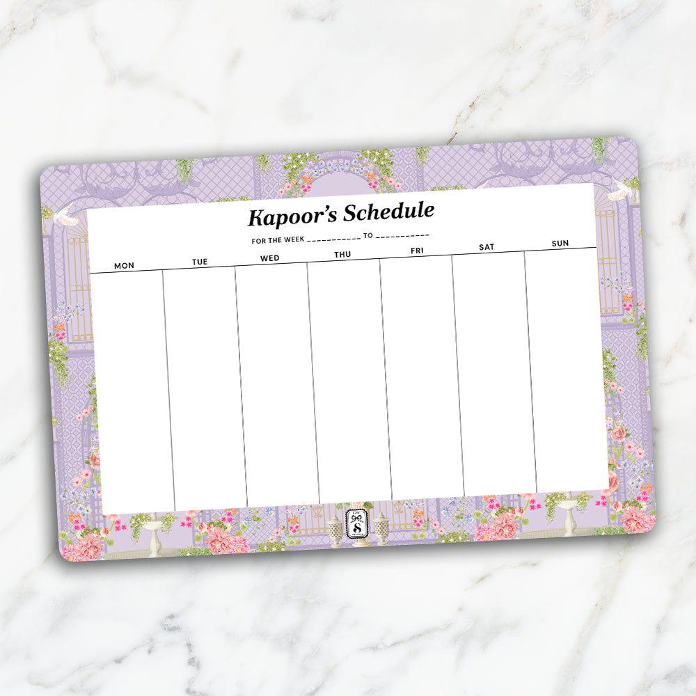 Secret Garden Weekly Planner