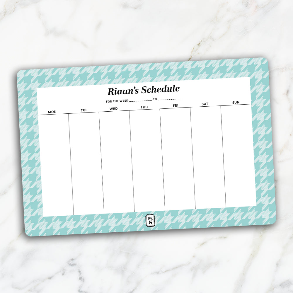 Houndstooth  Weekly Planner