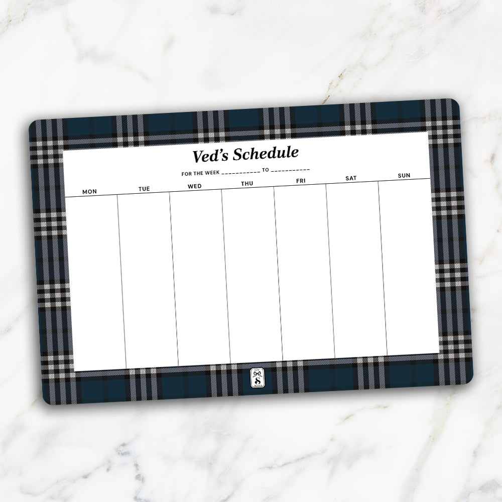 Tartan Weekly Planner