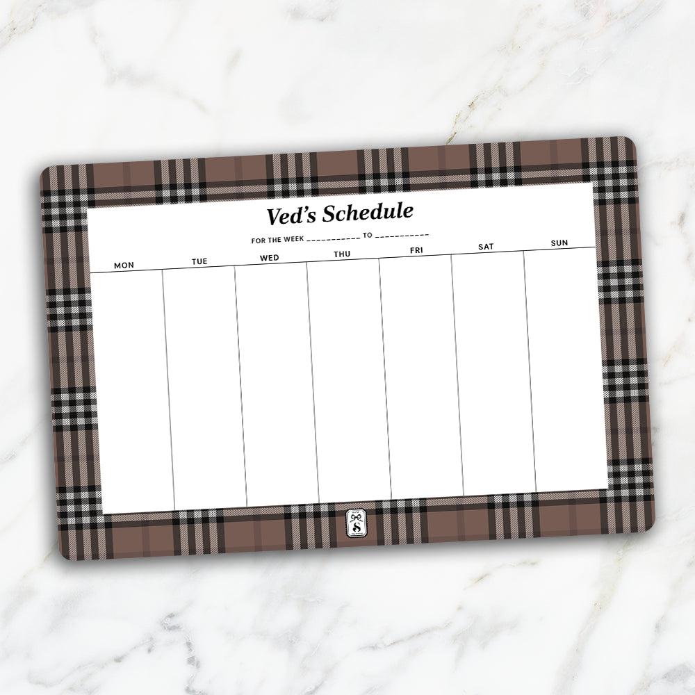 Tartan Weekly Planner