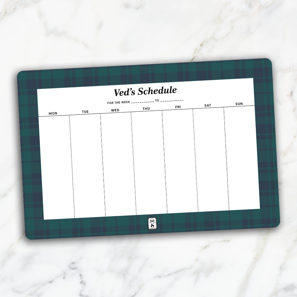 Tartan Weekly Planner