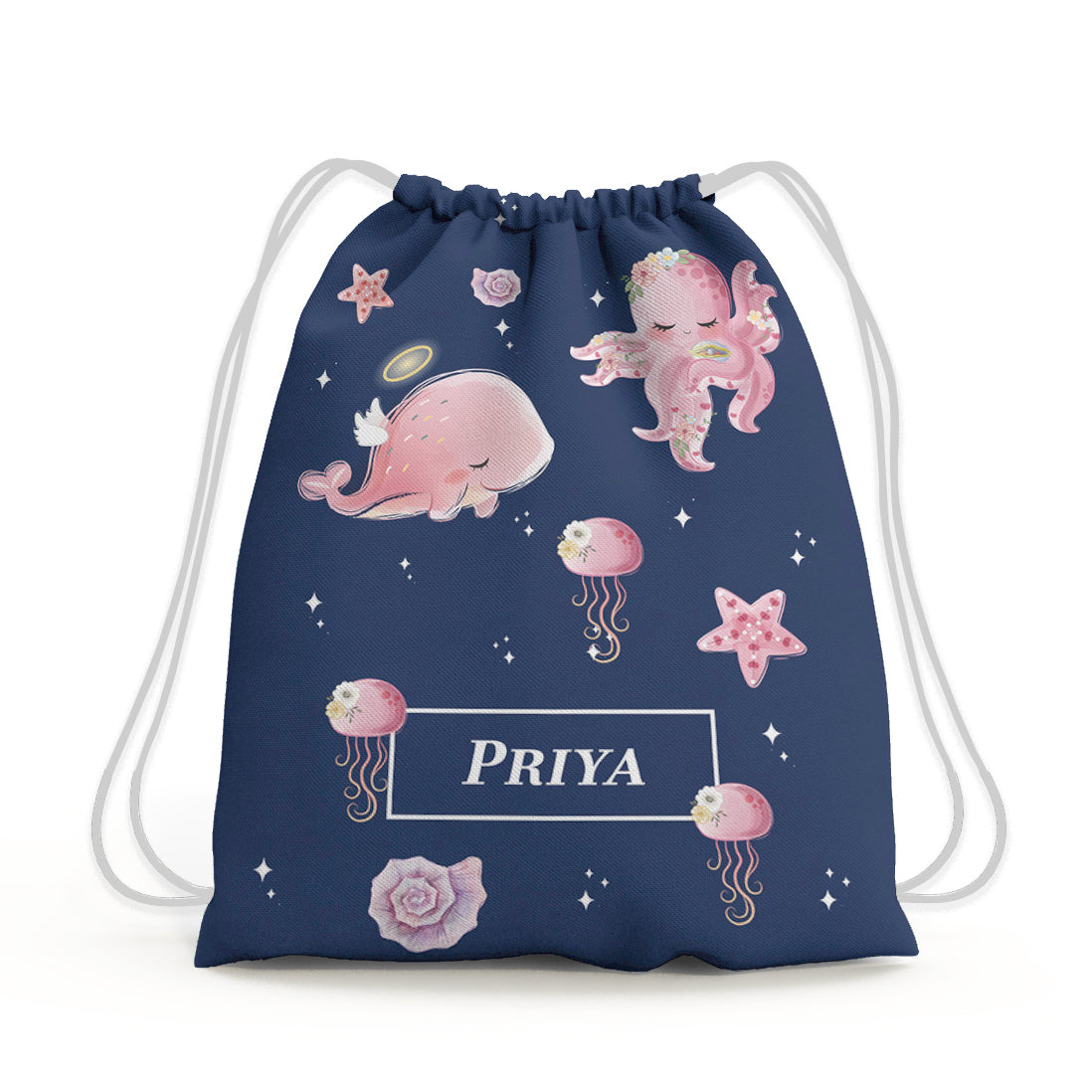 Blushing Underseas Drawstring Bag (kids)