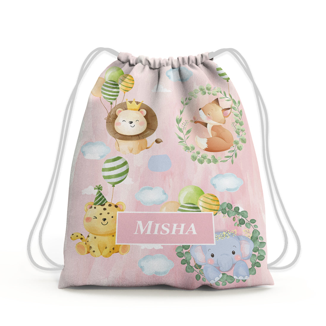 Safari Soiree Drawstring Bag (kids)