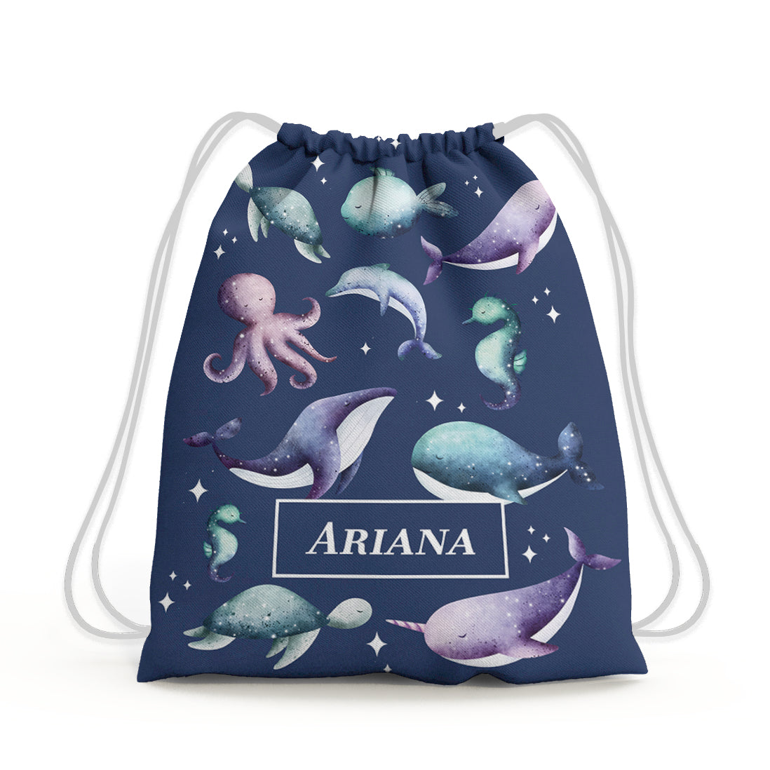 Midnight Ocean Drawstring Bag (kids)