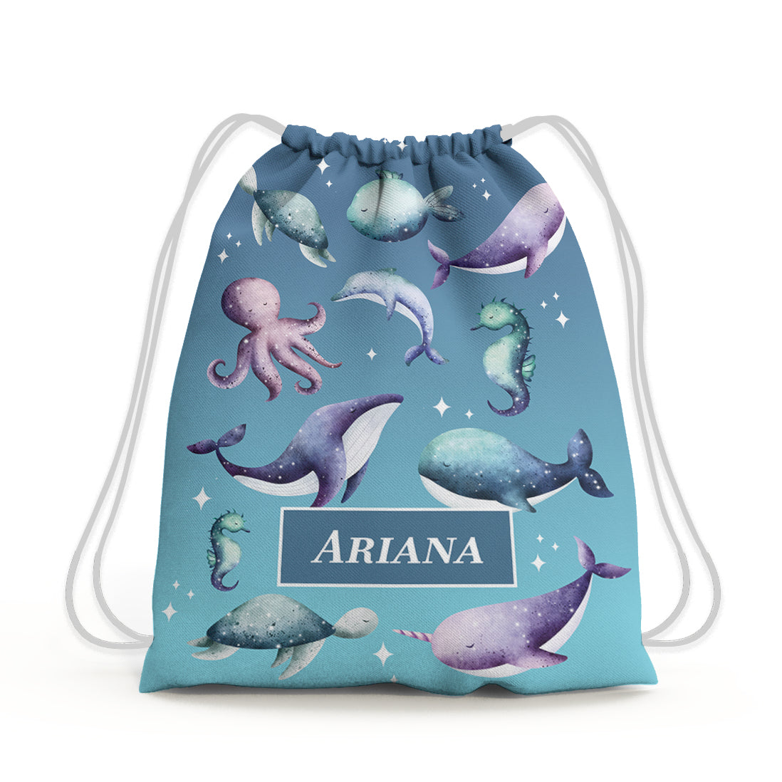 Midnight Ocean Drawstring Bag (kids)