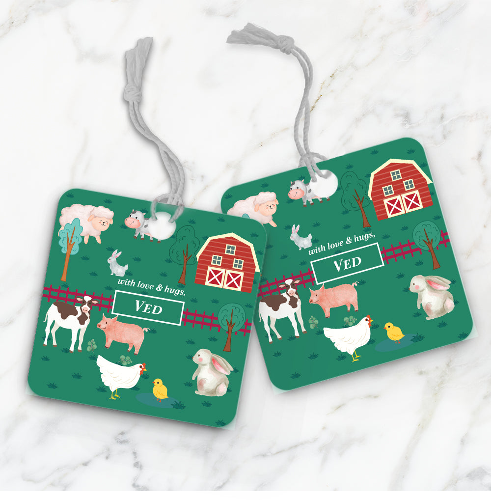 Farm Friends Gift Tag (kids)