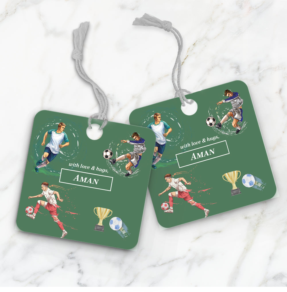 Football Fever Gift Tag (kids)