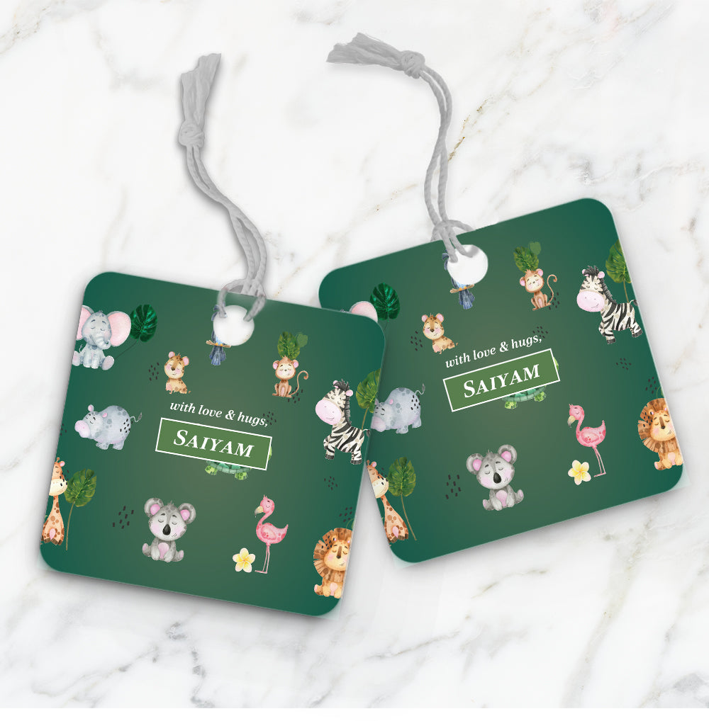 Jungle Friends Gift Tag (kids)