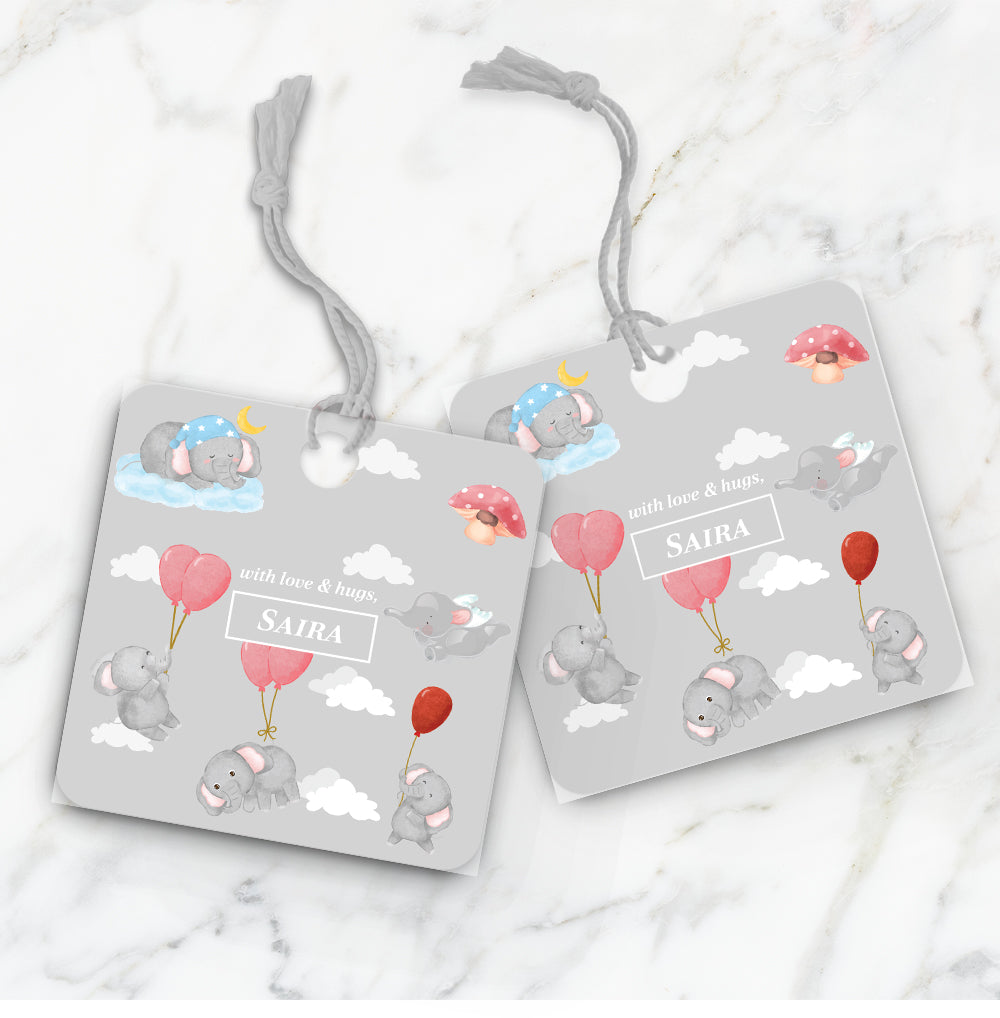 Red Balloon Ellie Gift Tag (kids)