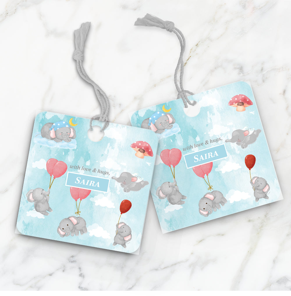 Red Balloon Ellie Gift Tag (kids)