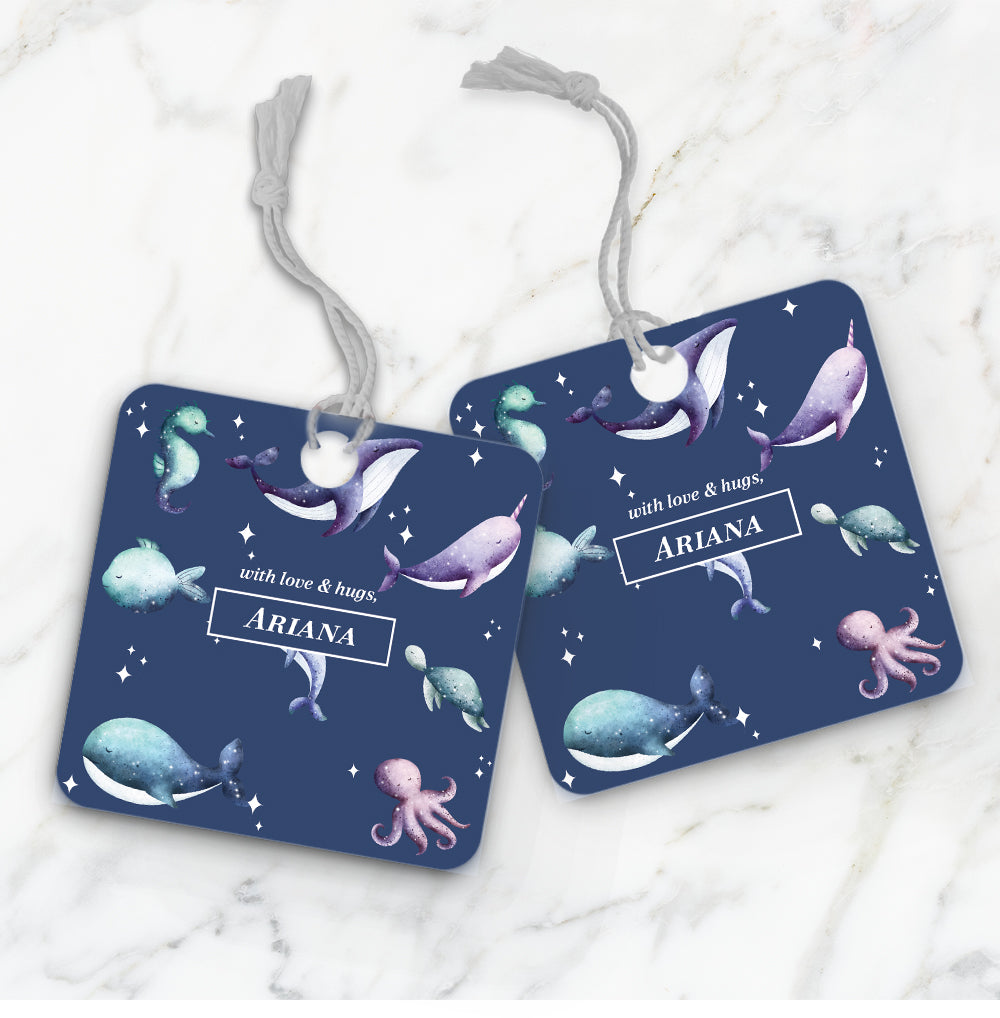 Midnight Ocean Gift Tag (kids)