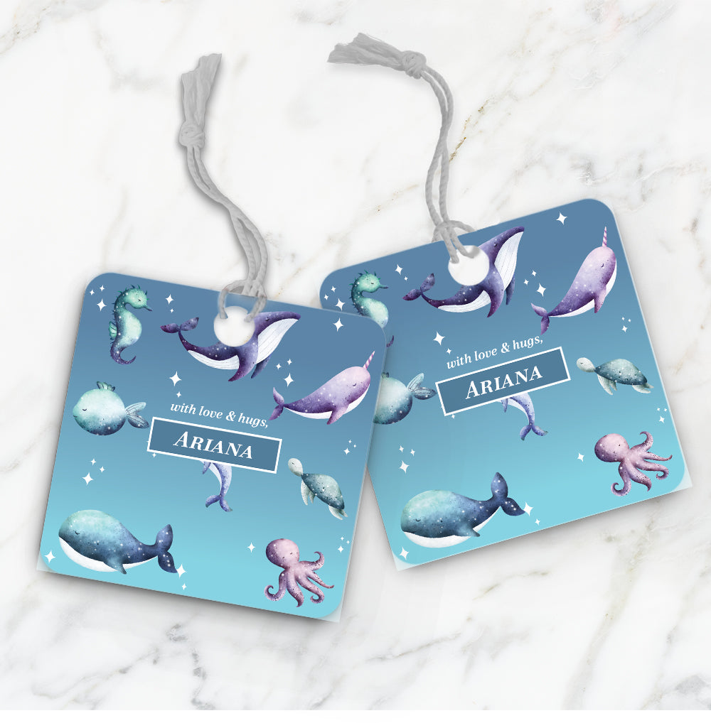 Midnight Ocean Gift Tag (kids)