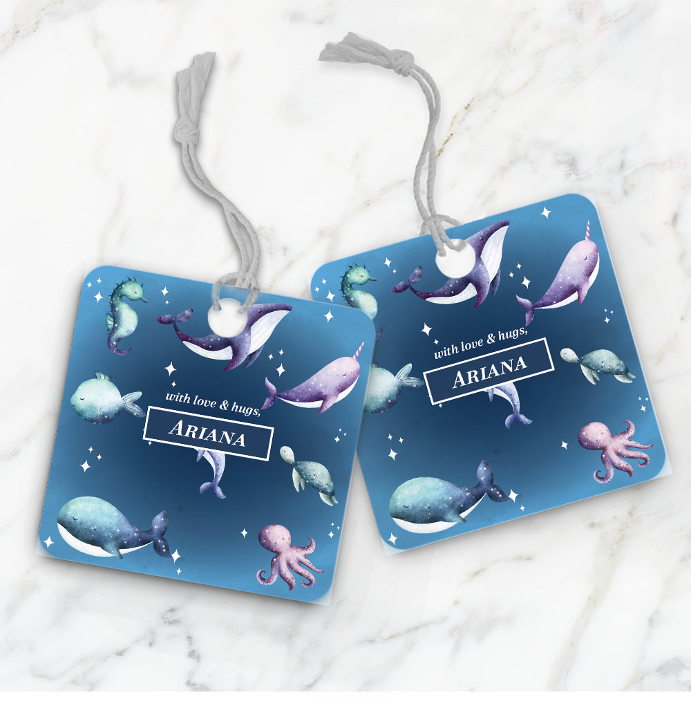 Midnight Ocean Gift Tag (kids)