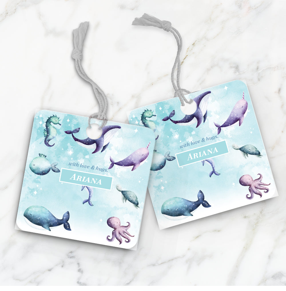 Midnight Ocean Gift Tag (kids)