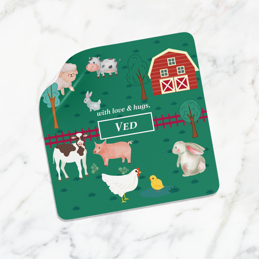 Farm Friends Gift Sticker - set of 24