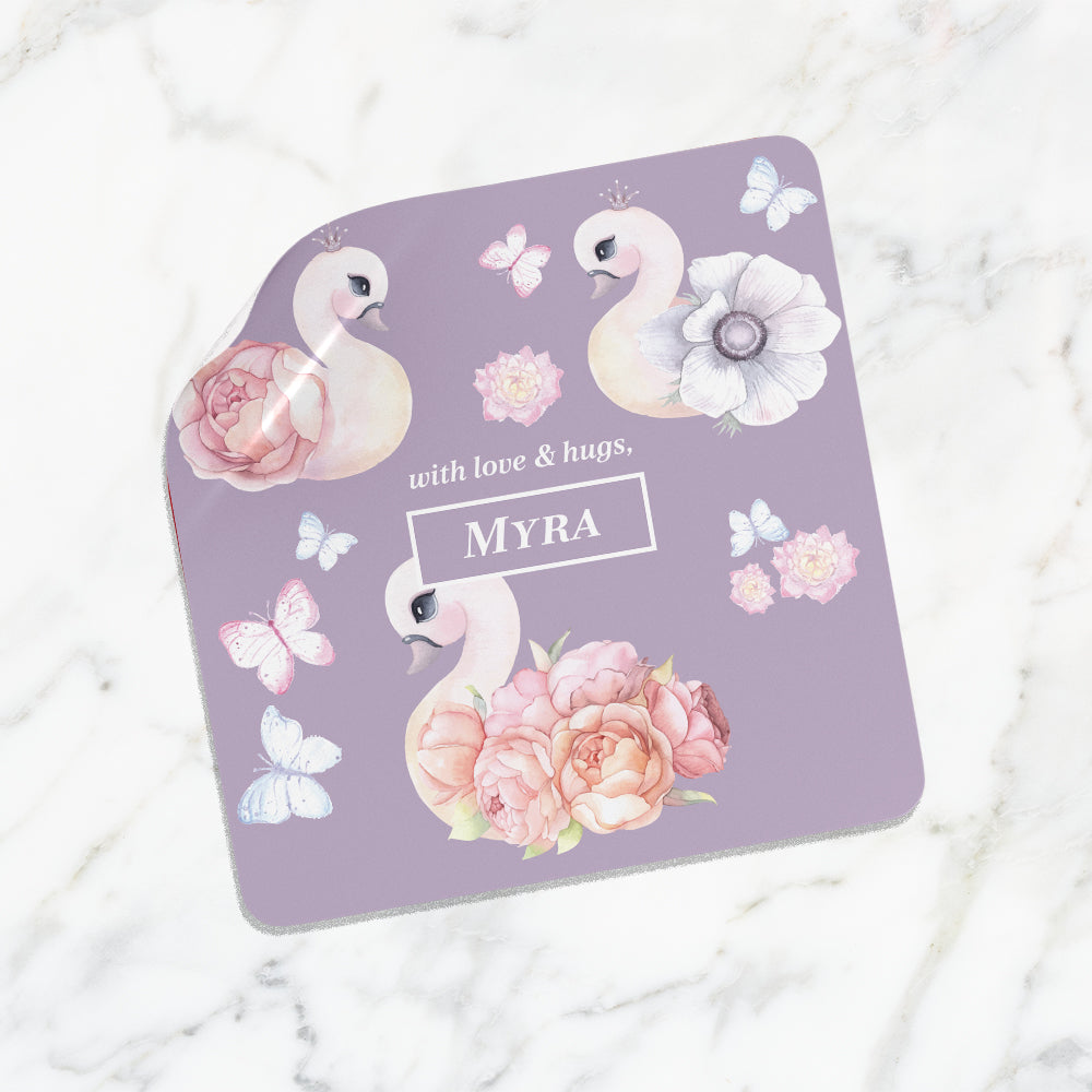 Swan Lake Garden Gift Sticker - set of 24