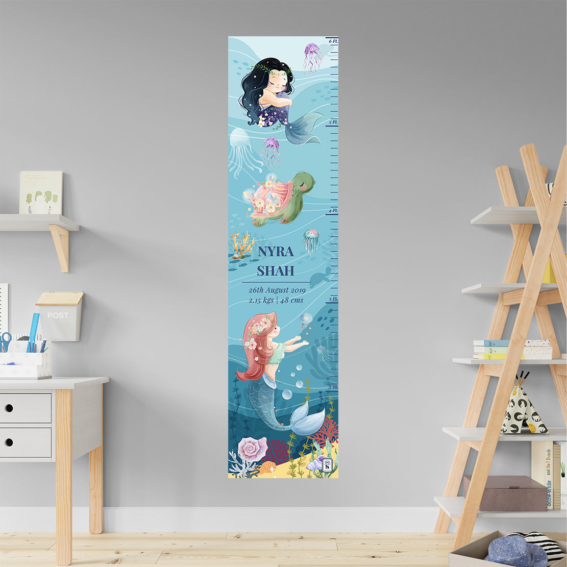 Mermaid Magic Height Chart (kids)