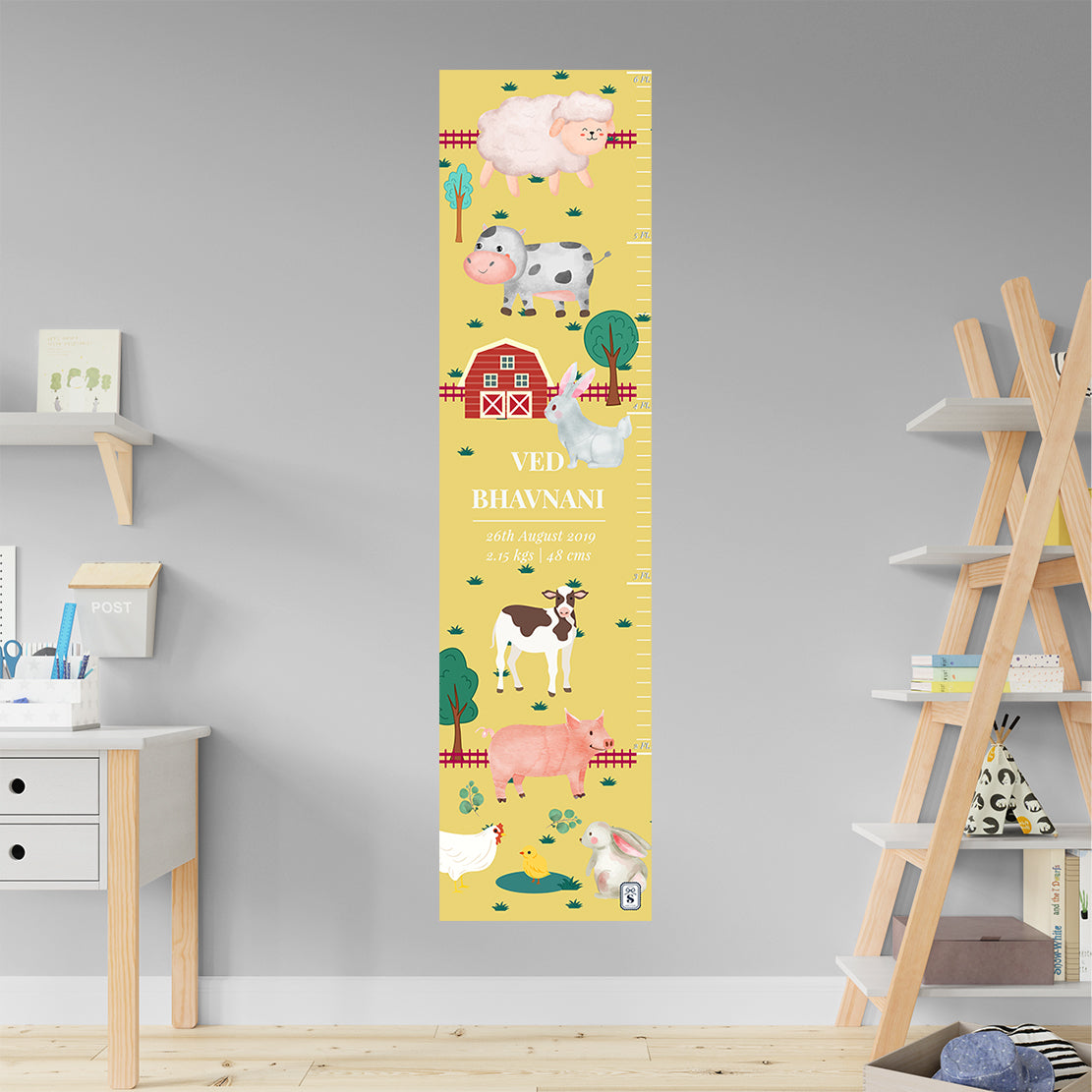 Farm Friends Height Chart (kids)