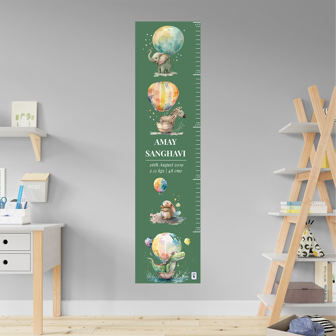 Balloon Safari Height Chart (kids)