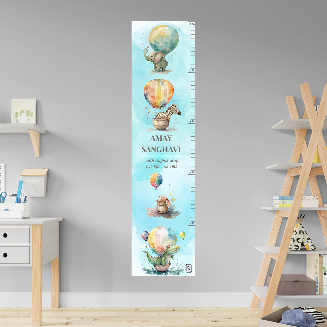 Balloon Safari Height Chart (kids)