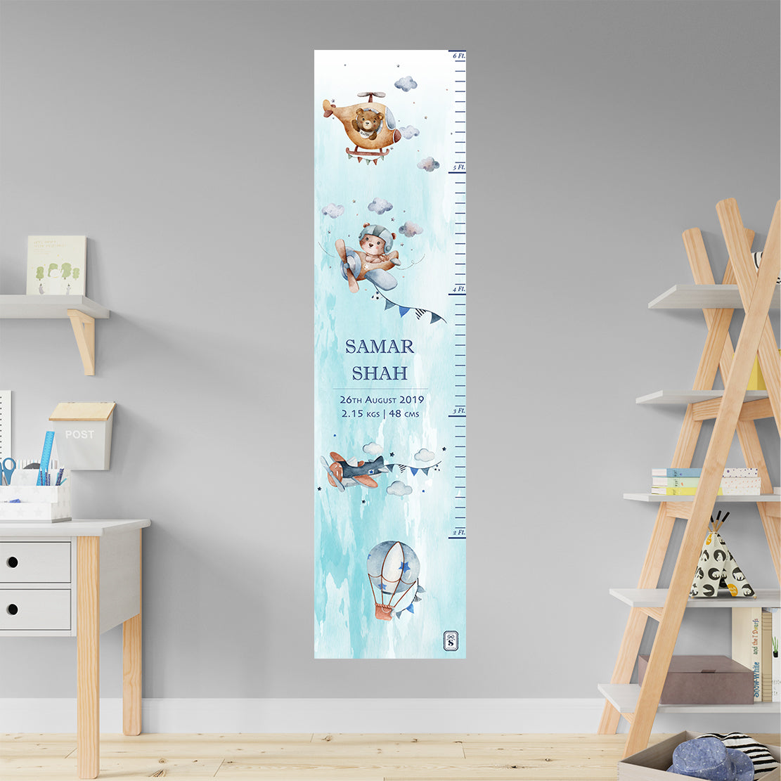 Teddy's Flight Height Chart (kids)