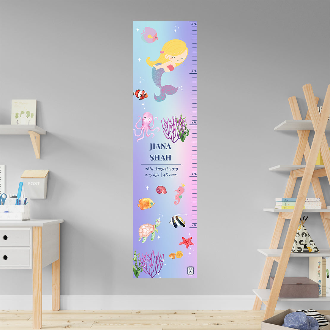 Lil Mermaid Height Chart (kids)