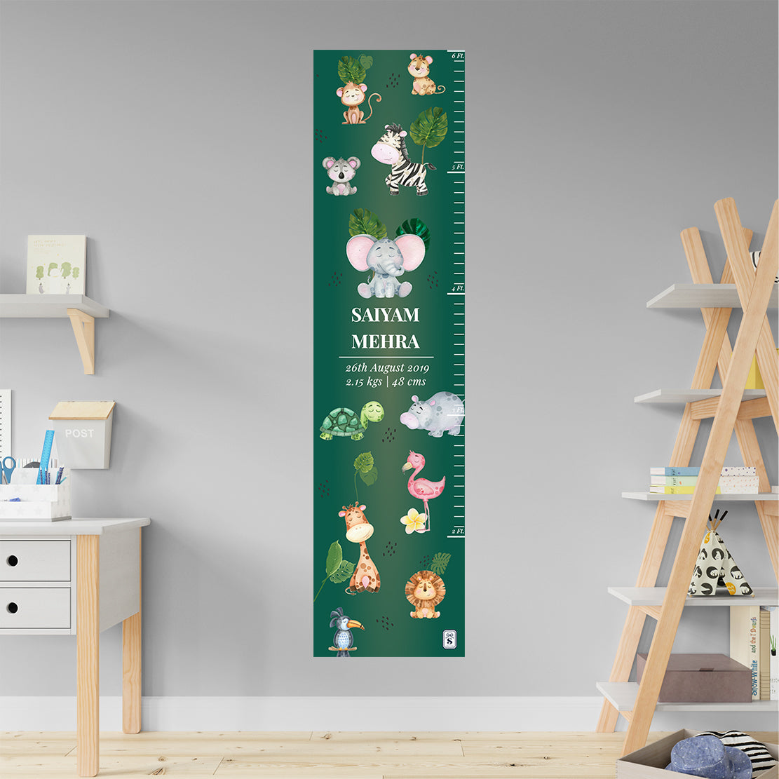 Jungle Friends Height Chart (kids)