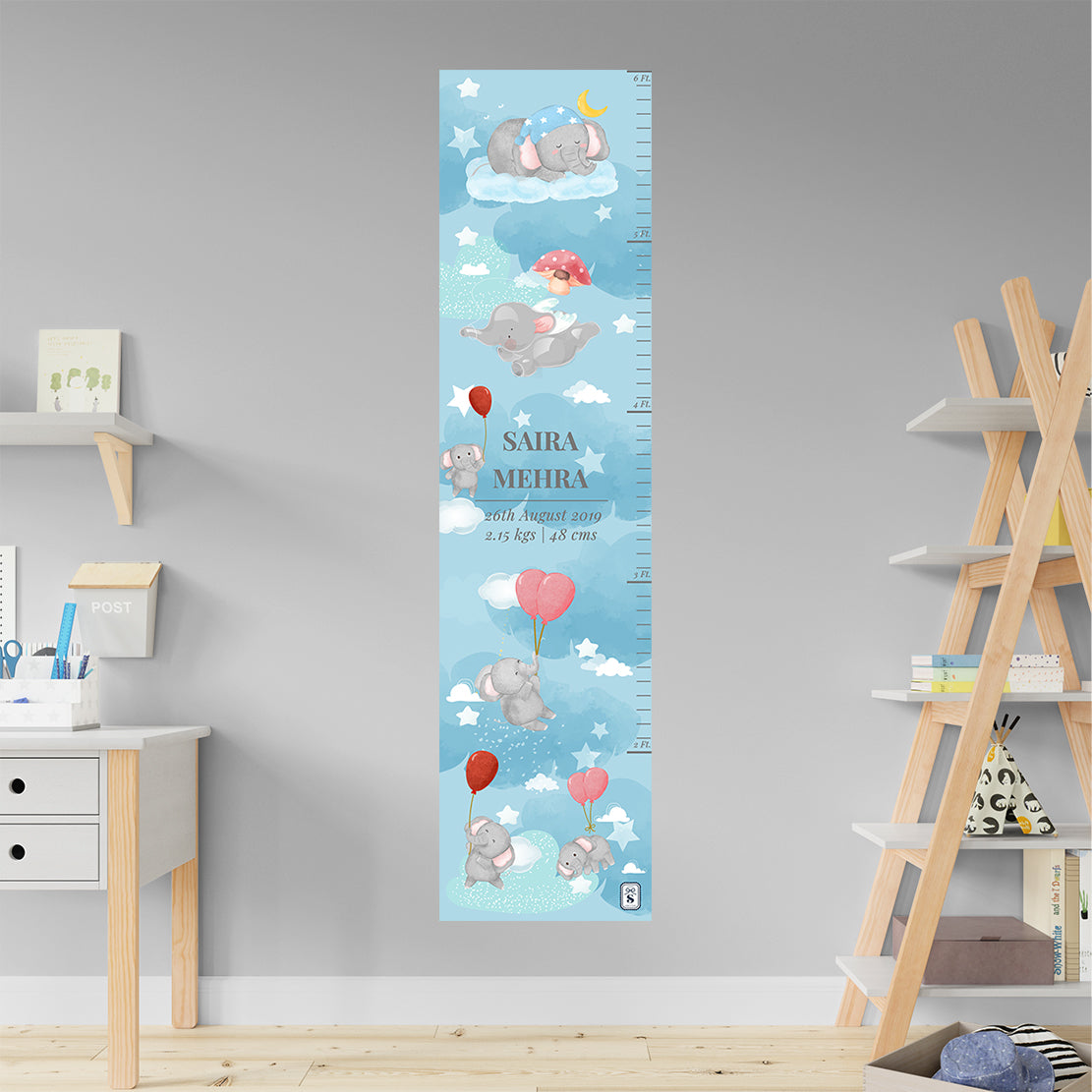 Red Balloon Ellie Height Chart (kids)