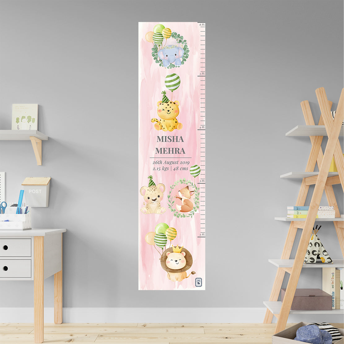 Safari Soiree Height Chart (kids)