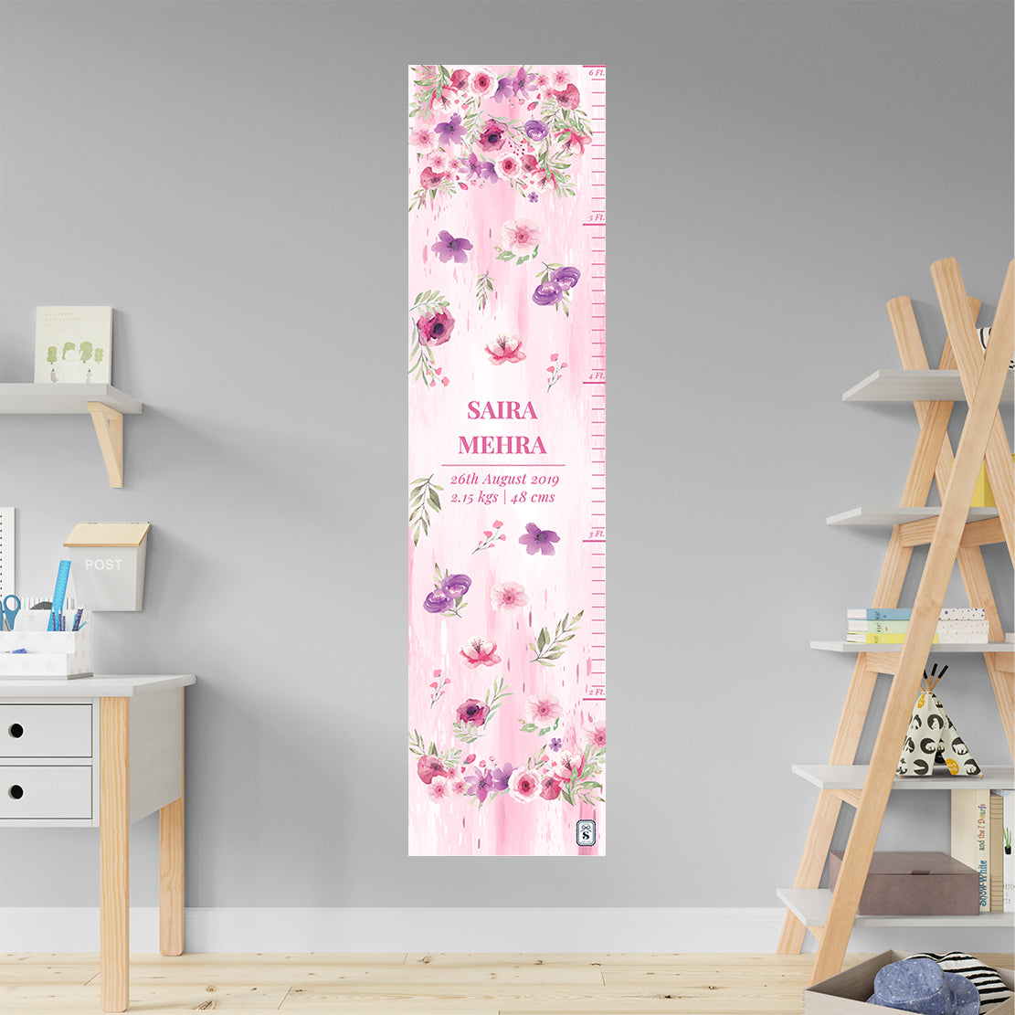 Floral Fiesta Height Chart (kids)