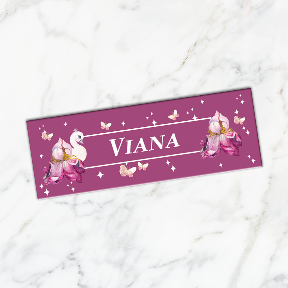 Butterfly Swan Blossom Iron on Labels - set of 30