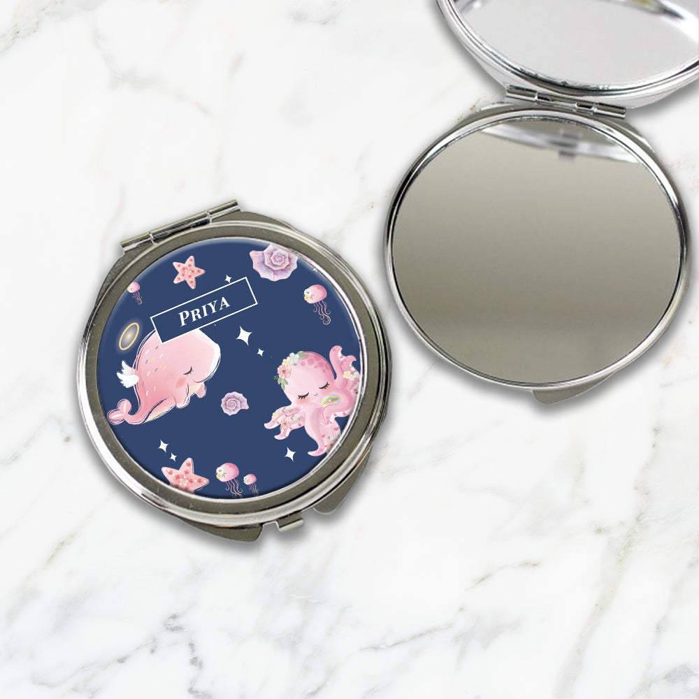 Blushing Underseas Kids Compact Mirror