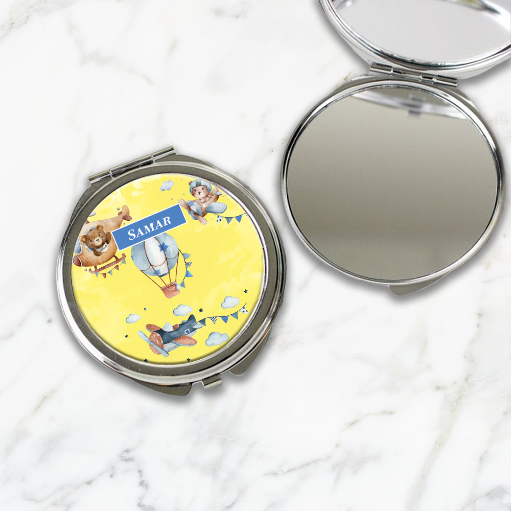 Teddy's Flight Kids Compact Mirror