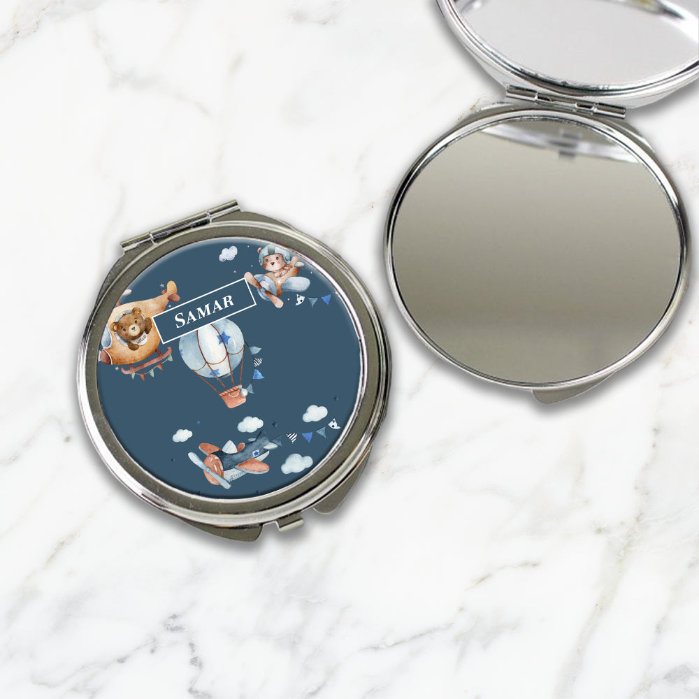 Teddy's Flight Kids Compact Mirror