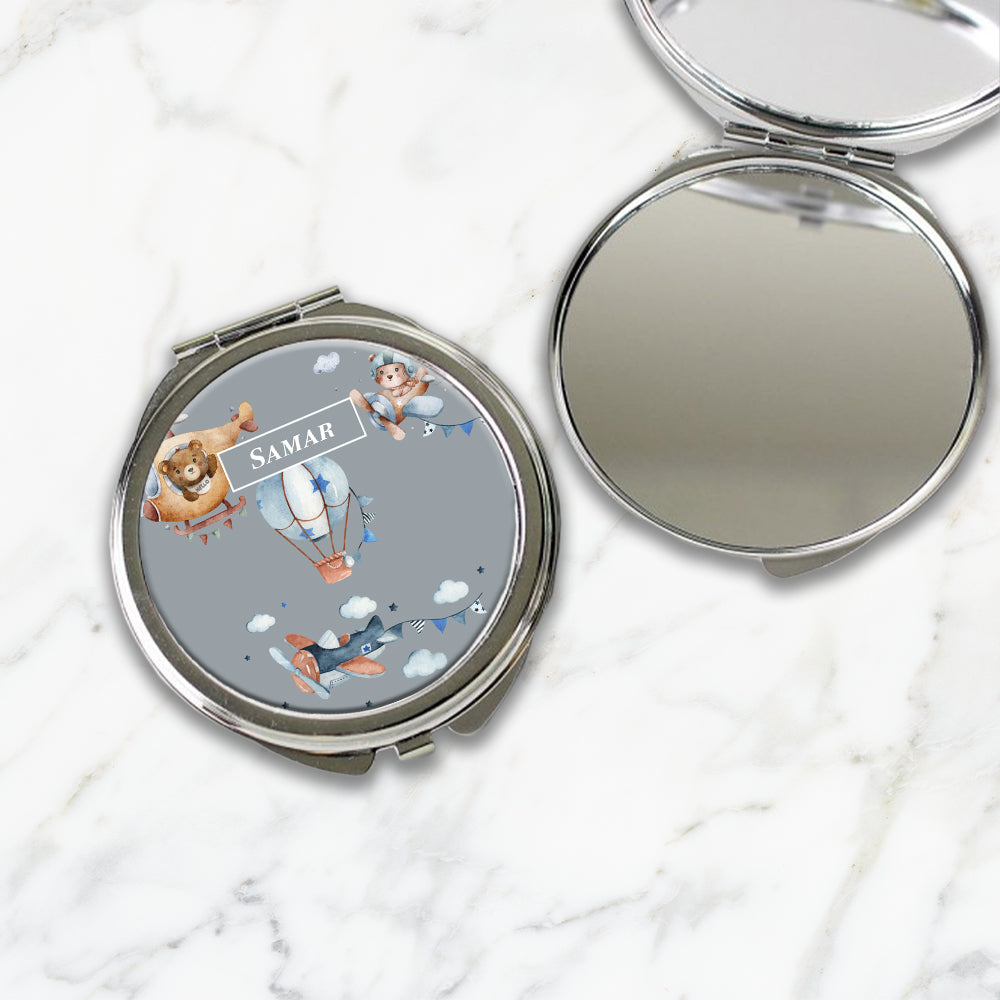 Teddy's Flight Kids Compact Mirror