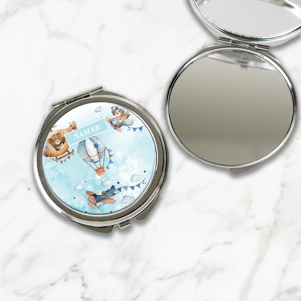 Teddy's Flight Kids Compact Mirror