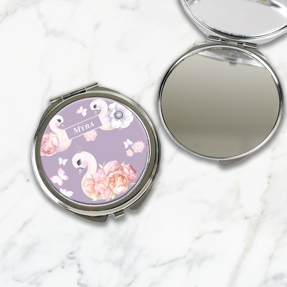 Swan Lake Garden Kids Compact Mirror