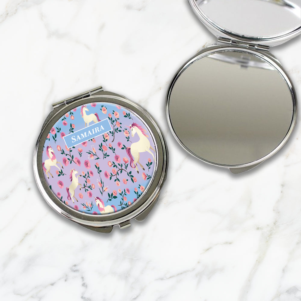 Unicorn Paradise Kids Compact Mirror