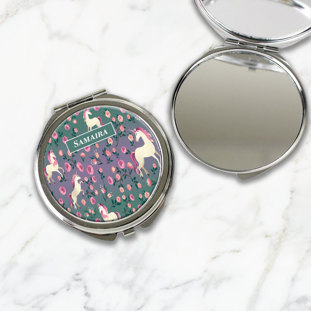 Unicorn Paradise Kids Compact Mirror