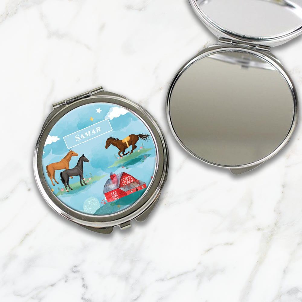 Lil Forest Friends Kids Compact Mirror