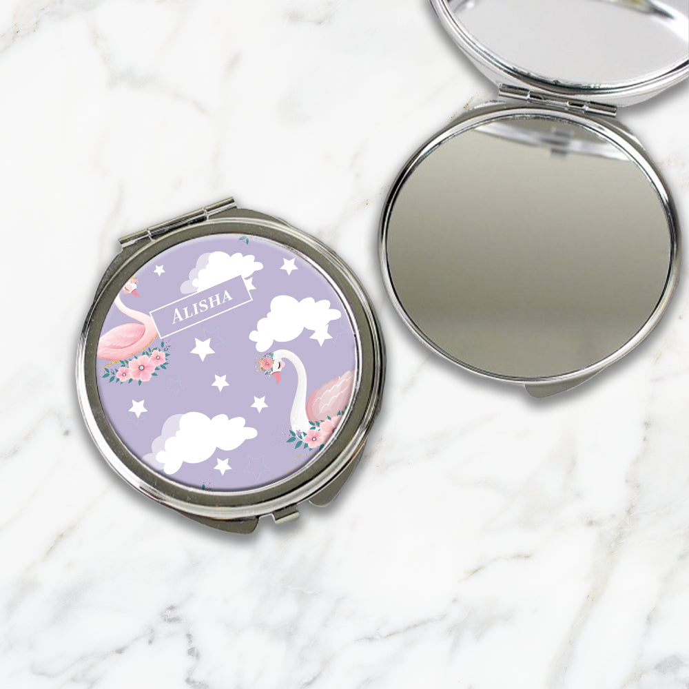 Swan Princess Kids Compact Mirror