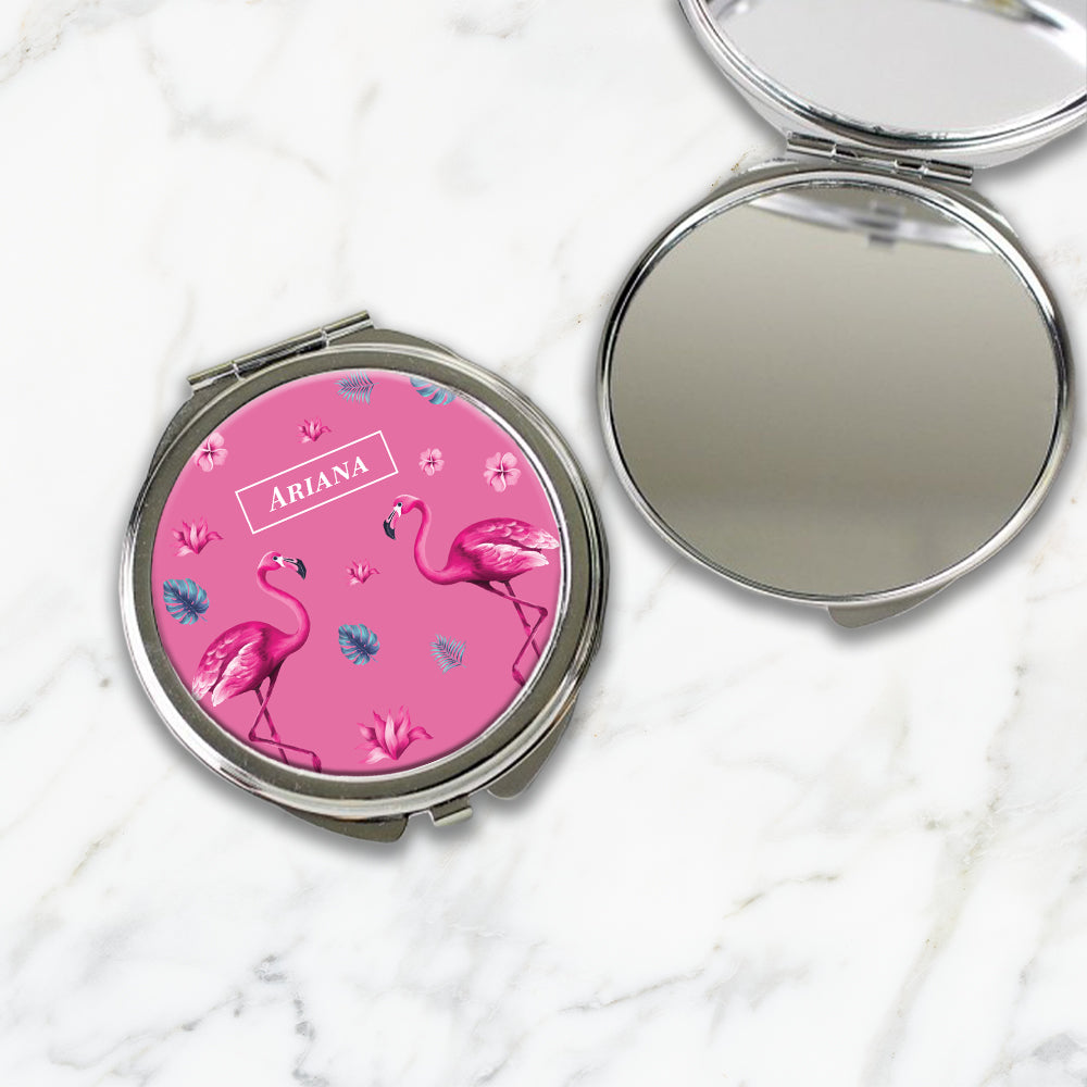 Flamingo Fiesta Kids Compact Mirror