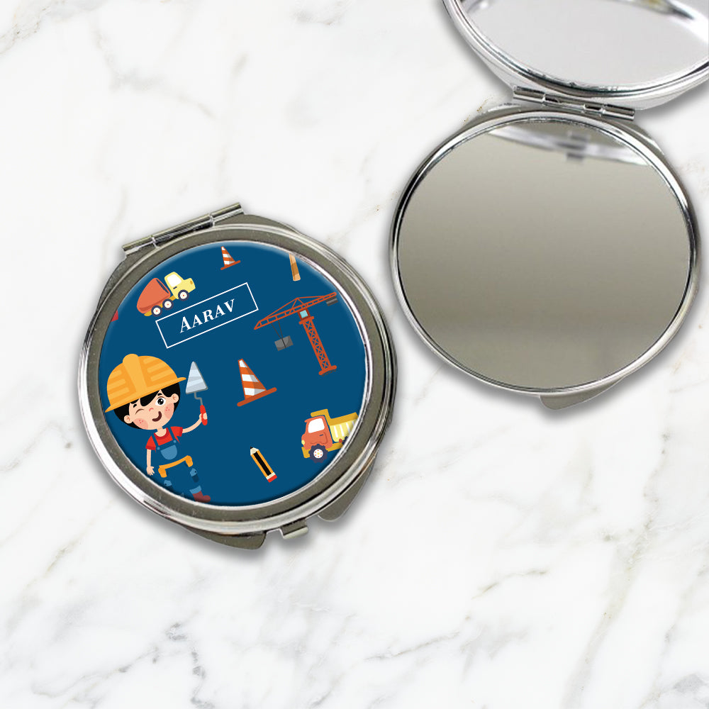 Little Builder Kids Compact Mirror