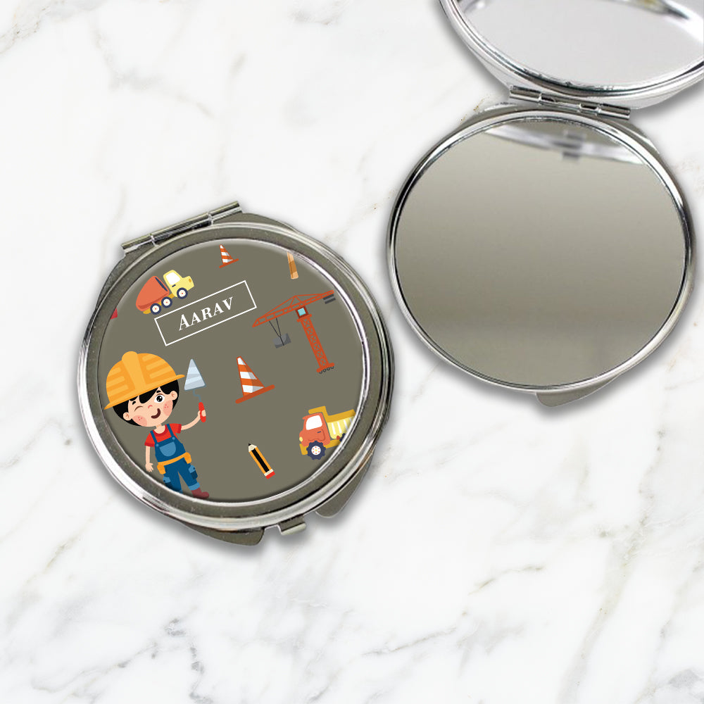 Little Builder Kids Compact Mirror