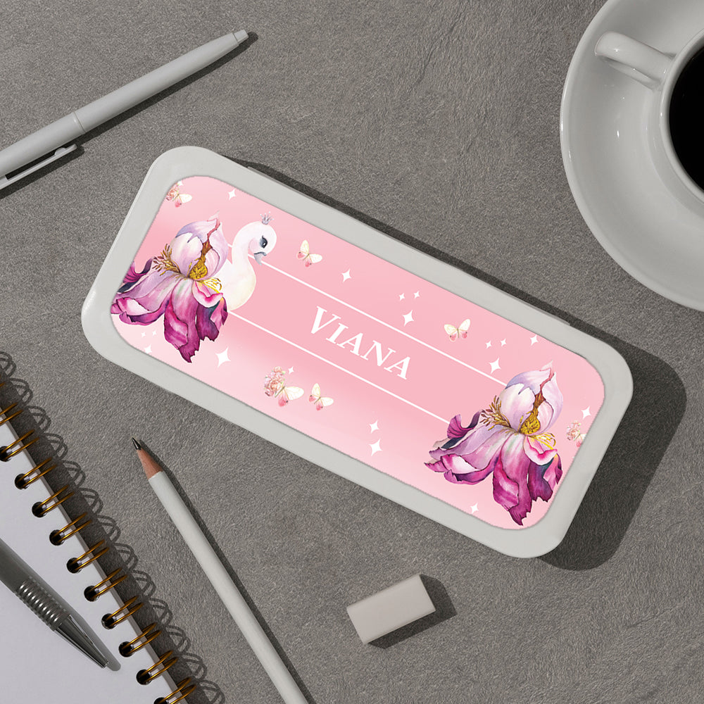 Butterfly Swan Blossom Kids Pencil Box