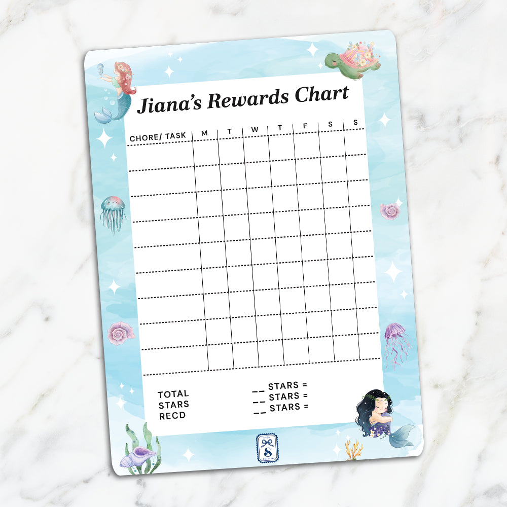 Mermaid Magic Kids Reward Chart