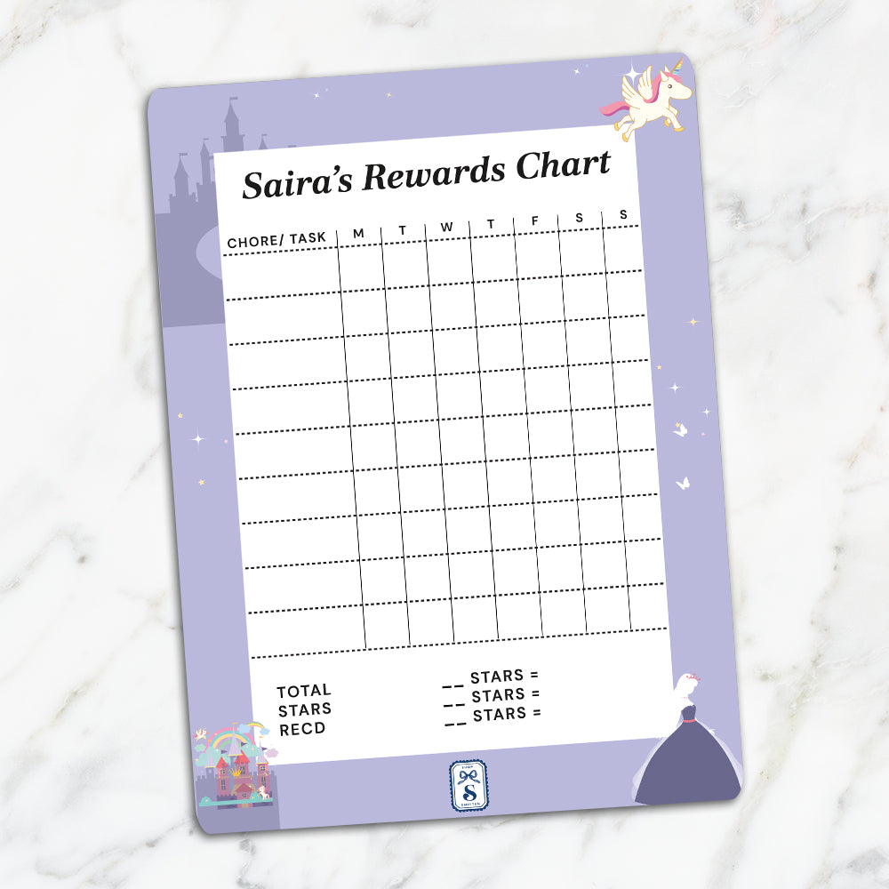 Princess Kids Reward Chart