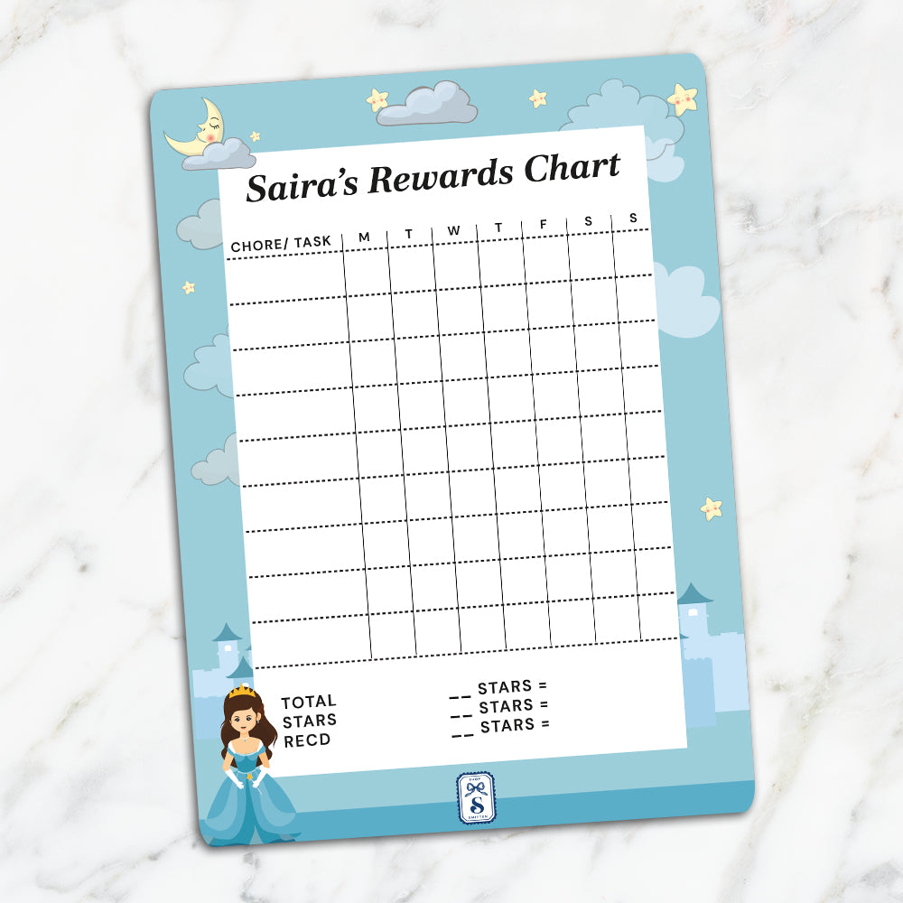 Princess Kids Reward Chart