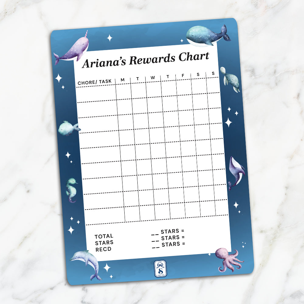 Midnight Ocean Kids Reward Chart