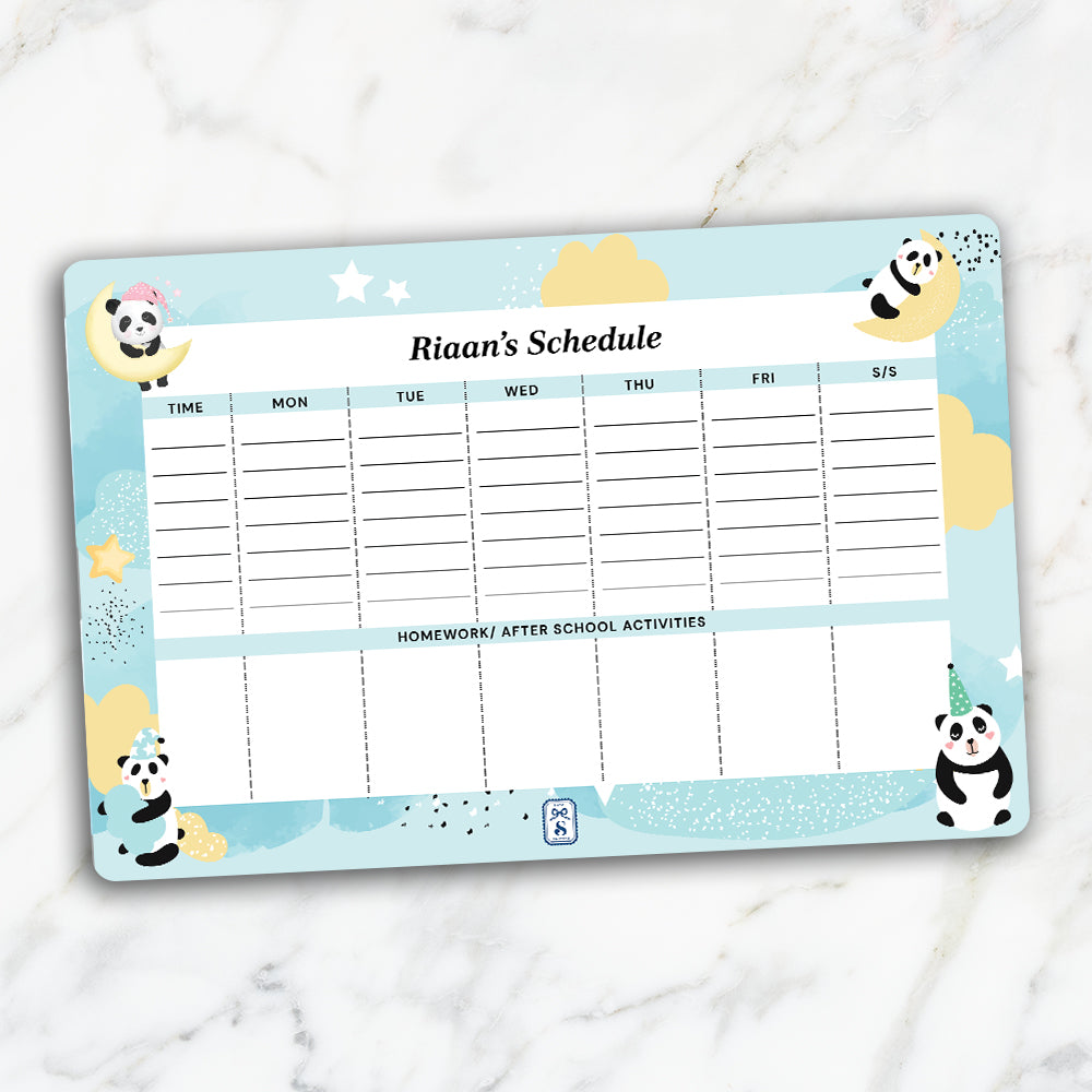 Lil Forest Friends Kids Schedule Planner